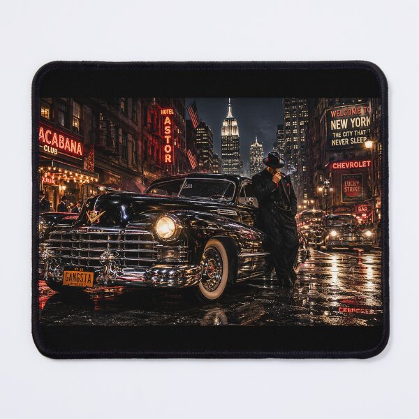 Item preview, Vintage Gangster New York City Night Classic Cadil designed and sold by riki2365.