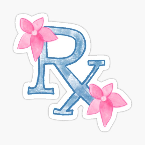 Rx (blue) Sticker