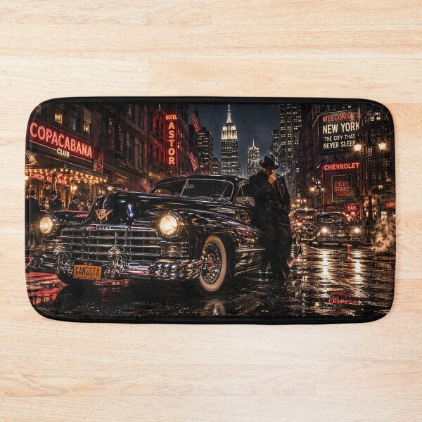 Item preview, Vintage Gangster New York City Night Classic Cadil designed and sold by riki2365.