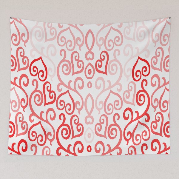 Item preview, Corazones Ombre Rojos y Rosados designed and sold by Hena Tayeb.