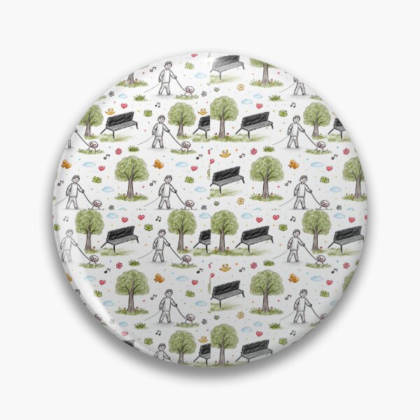 Item preview, Dog walking in the park designed and sold by Casperblox by the Markus Boys.