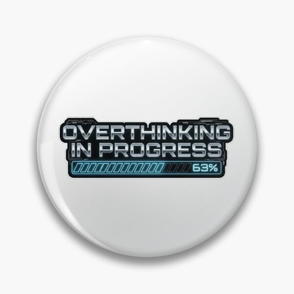 Item preview, Overthinking In Progress Funny Cyber Aesthetic designed and sold by vannessagirl.