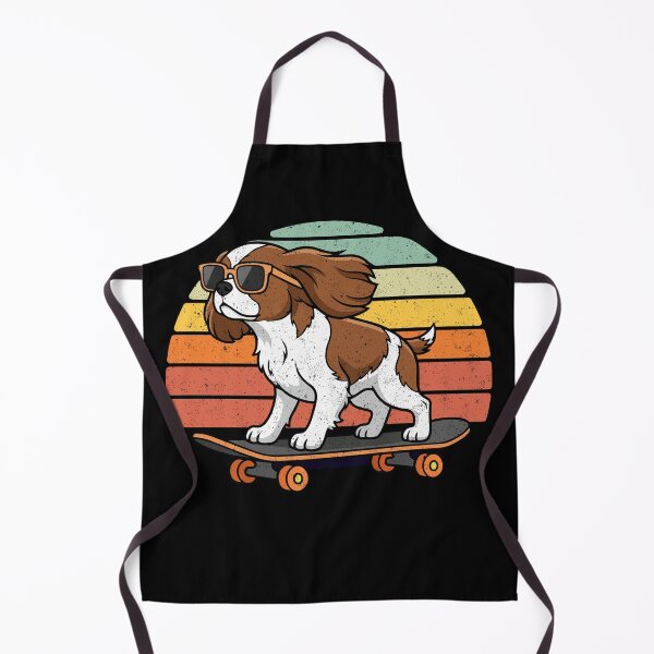 Item preview, Cavalier King Charles Spaniel Skateboard Dog Retro designed and sold by d247.