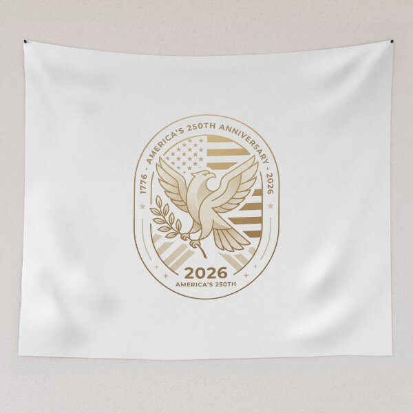 Item preview, America 250 Golden Eagle Celebration Emblem designed and sold by CRAZY&ART.
