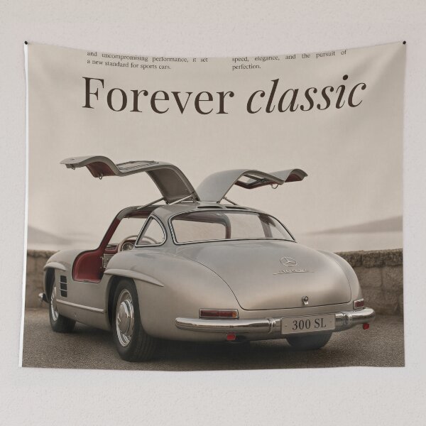 Item preview, Forever Classic Mercedes 300 SL Vintage Poster designed and sold by OwnByCats.