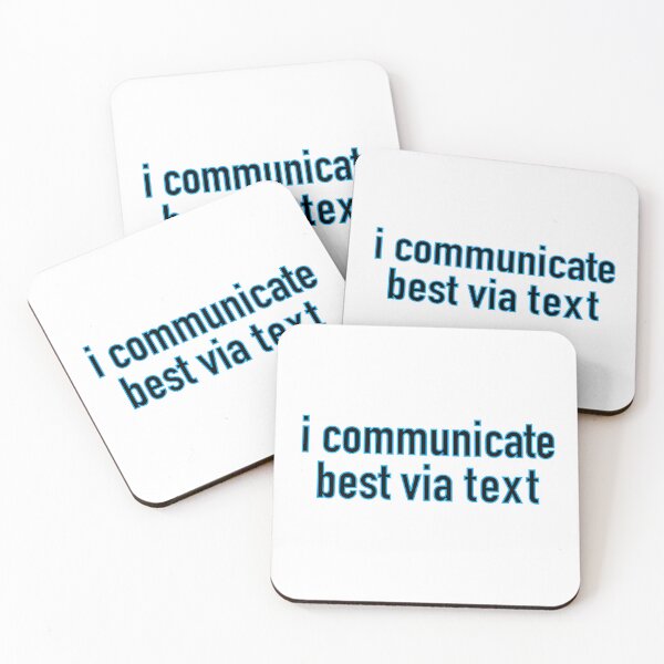 Item preview, I Communicate Best Via Text designed and sold by TamaraWabe.