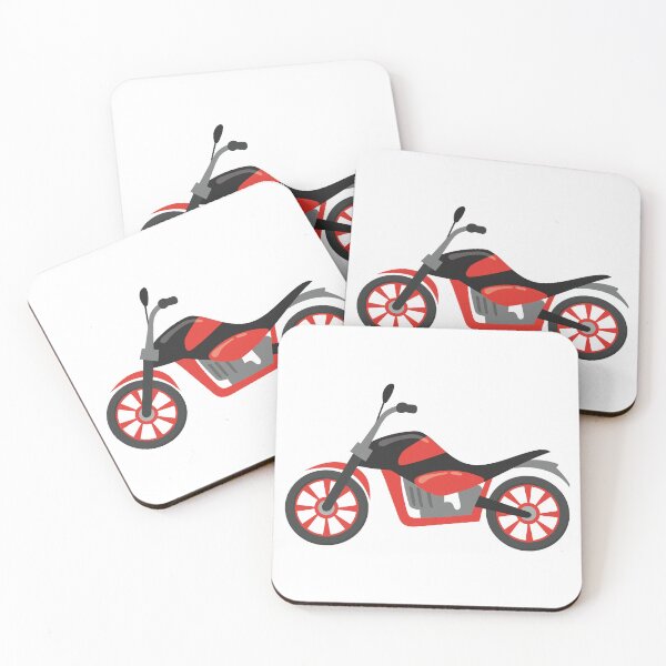 Item preview, Bold Red and Black Motorcycle designed and sold by Art-Essa.