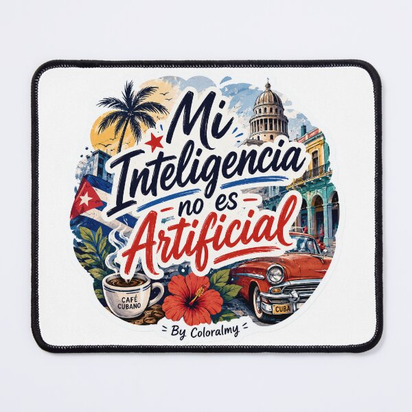 Item preview, My Intelligence Is Not Artificial | Vintage Cuban Sticker. By COLORALMY designed and sold by Coloralmy.