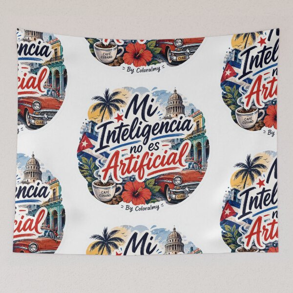 Item preview, My Intelligence Is Not Artificial | Vintage Cuban Sticker. By COLORALMY designed and sold by Coloralmy.
