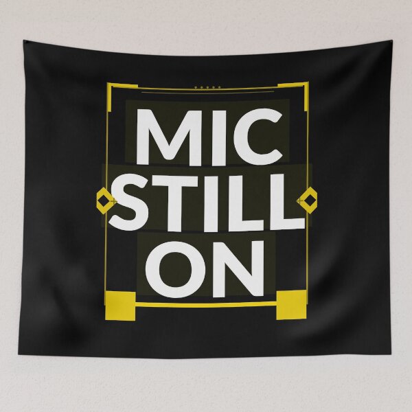 Item preview, Mic Still On Shirt | Funny Remote Work Gift for Coworkers designed and sold by Daily Mood Tees.