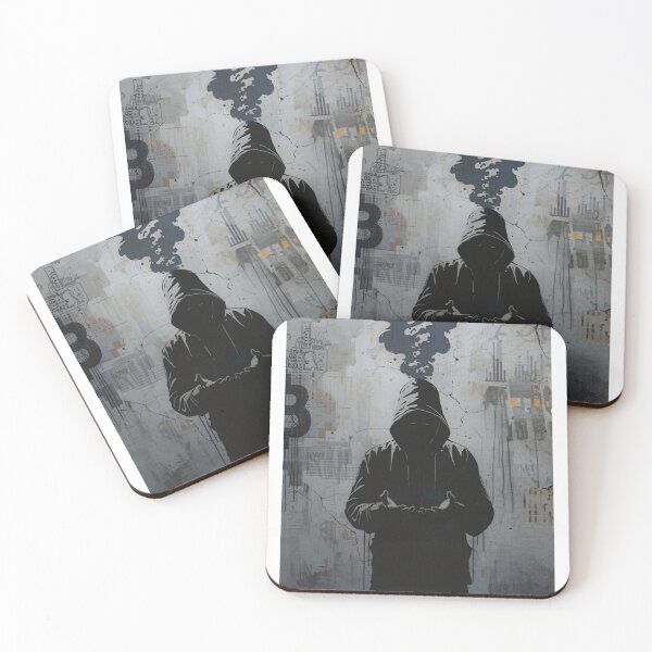 Item preview, Urban Street Art - Grunge Silhouette designed and sold by Odd Little Studio.