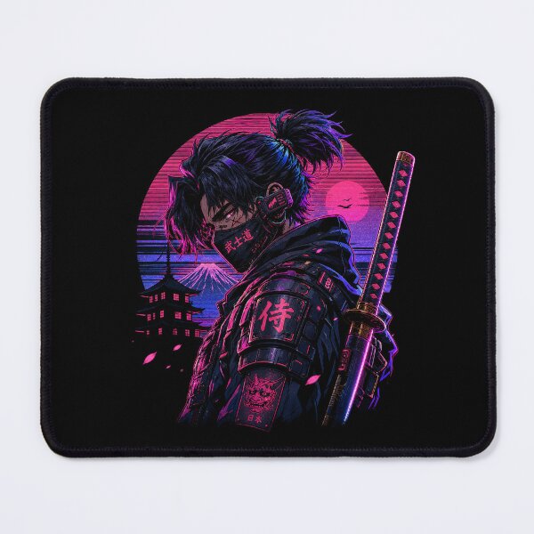 Item preview, Cyberpunk Samurai – Retro Synthwave Ninja Japanese Techwear Vector designed and sold by Cary-s.
