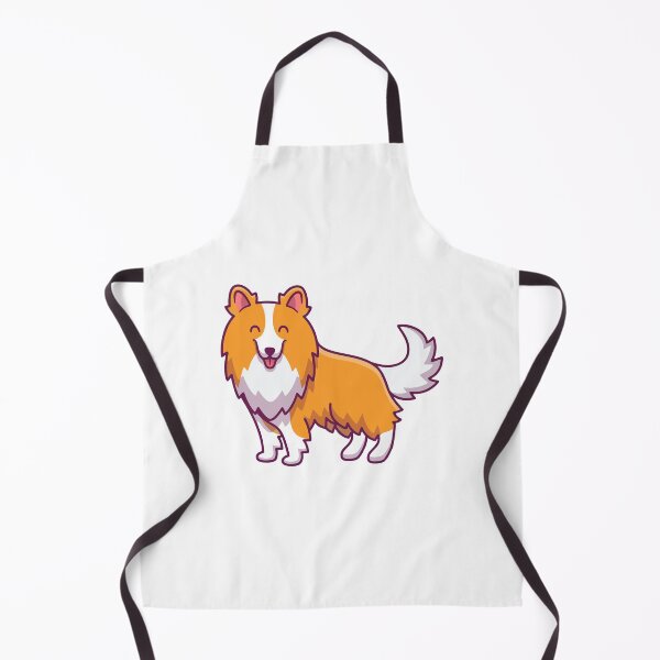 Item preview, Cute Happy Shetland Sheepdog Cartoon Illustration designed and sold by rchabnb.