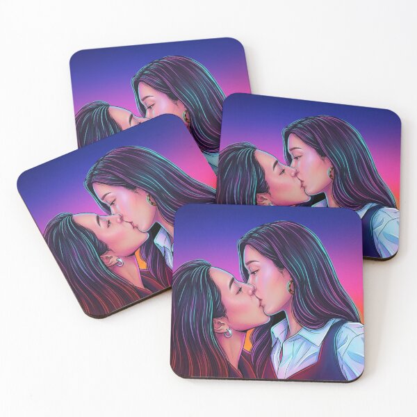 Item preview, Love You Now Thai GL Tv Series Lgbtq+ Sapphic Decor Poster Print Art Comic designed and sold by Mind Space.