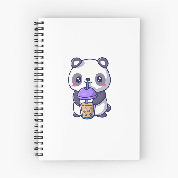 Item preview, Cute Panda Drinking Sweet Bubble Milk Tea designed and sold by rchabnb.