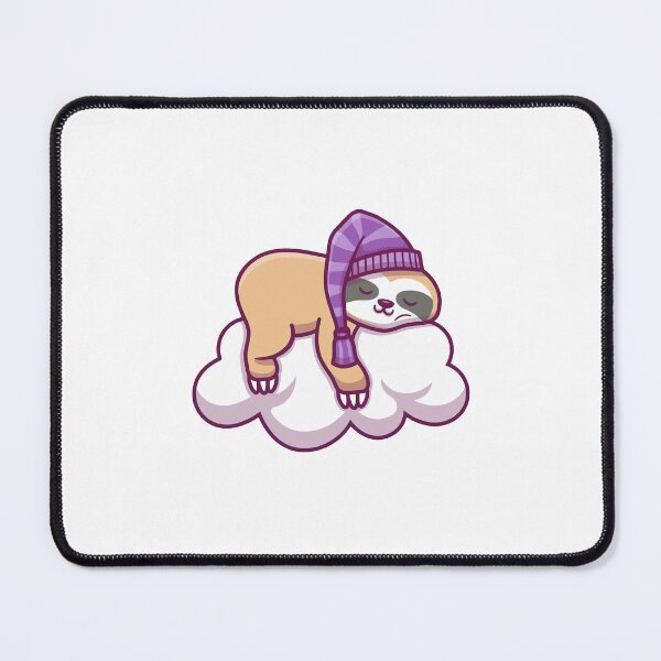 Item preview, Cute Sleepy Sloth Napping on a Fluffy Cloud designed and sold by rchabnb.