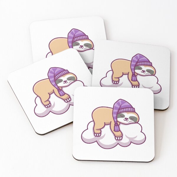 Item preview, Cute Sleepy Sloth Napping on a Fluffy Cloud designed and sold by rchabnb.