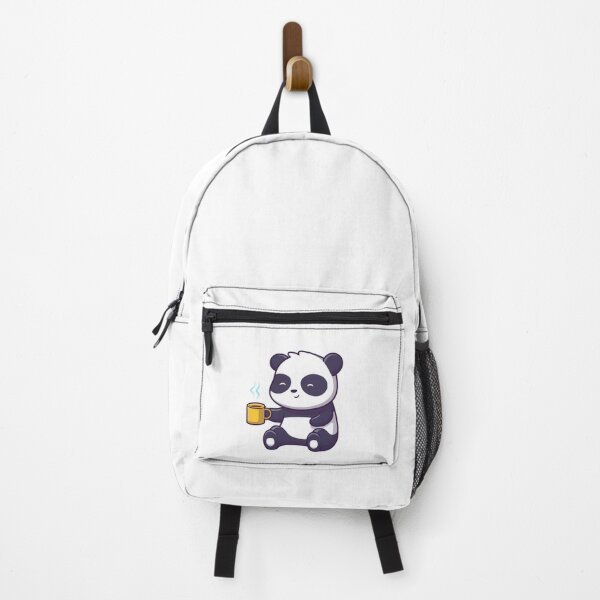 Item preview, Cute Sitting Panda Holding a Hot Coffee Mug designed and sold by rchabnb.
