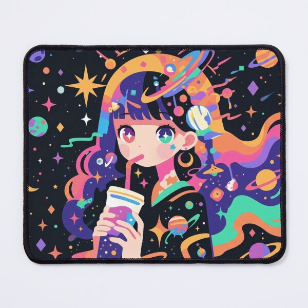 Item preview, Galaxy Gal and her Bubble Tea designed and sold by SweetSighren.