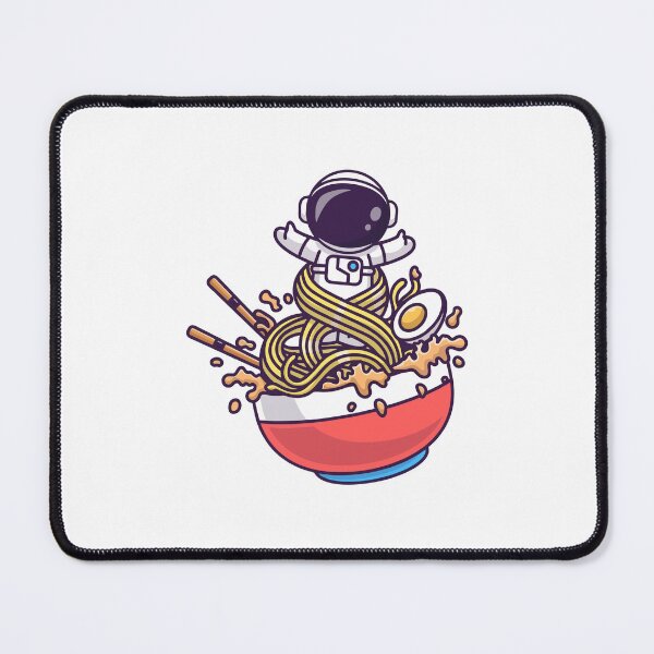 Item preview, Cute Astronaut Floating in a Delicious Ramen Bowl designed and sold by rchabnb.