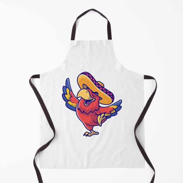 Item preview, Funny Cartoon Parrot Wearing a Mexican Sombrero Hat designed and sold by rchabnb.