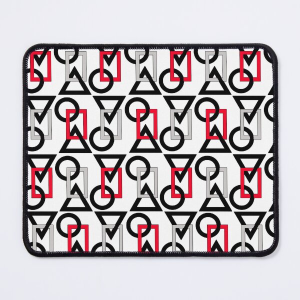 Item preview, Circle square triangle design Black, White and Red designed and sold by TerenceLacey.