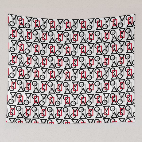 Item preview, Circle square triangle design Black, White and Red designed and sold by TerenceLacey.