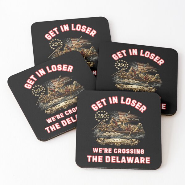 Item preview, Get In Loser We're Crossing The Delaware George Washington designed and sold by WoodburyLake.
