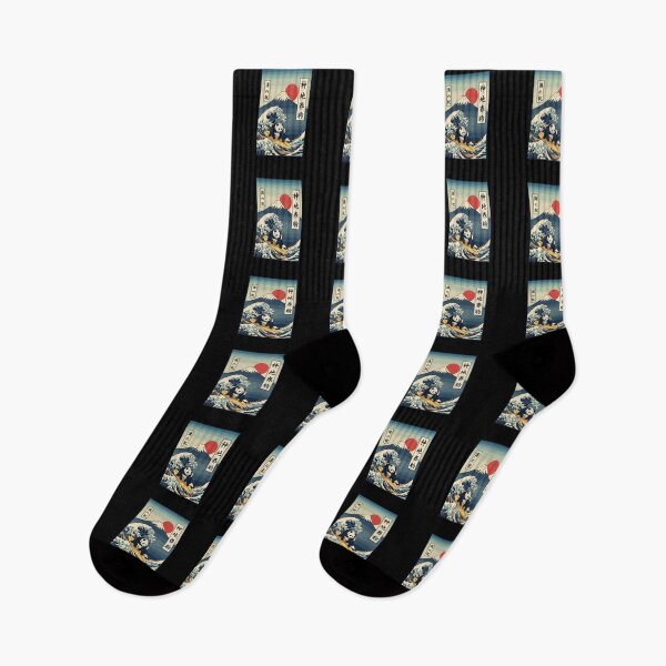 Item preview, Panda-Surfing-Great-Wave-Japanese-Ukiyo-e designed and sold by PopStars1993.