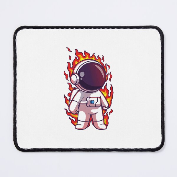 Item preview, Cool Flaming Astronaut in Cosmic Fire Suit designed and sold by rchabnb.