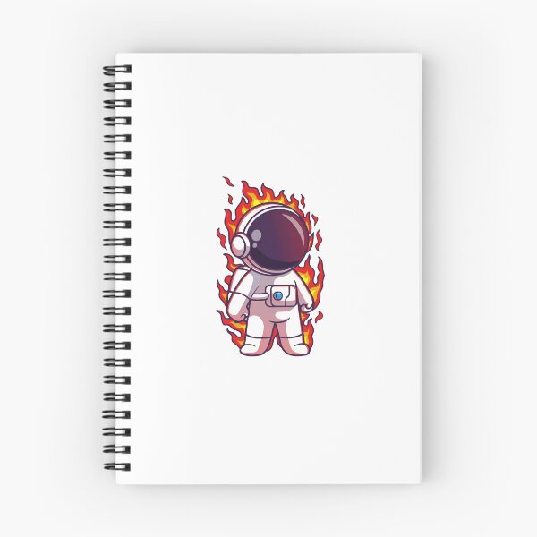 Item preview, Cool Flaming Astronaut in Cosmic Fire Suit designed and sold by rchabnb.