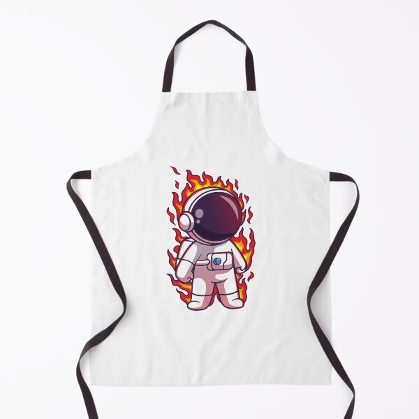 Item preview, Cool Flaming Astronaut in Cosmic Fire Suit designed and sold by rchabnb.