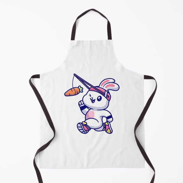 Item preview, Cute Fitness Bunny Chasing Carrot Cartoon designed and sold by rchabnb.