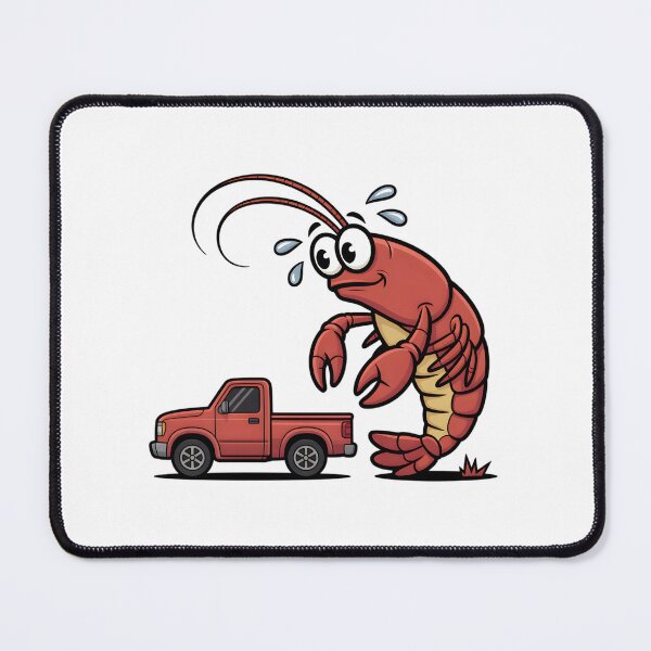 Item preview, Crawfish Beside Pickup Truck designed and sold by AbanoubStore.