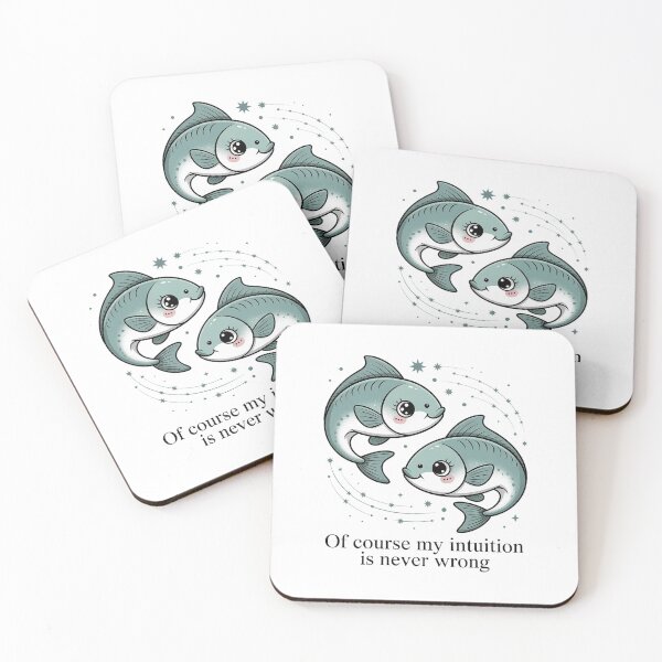 Item preview, Cute Pisces Zodiac Design – Of Course My Intuition Is Never Wrong designed and sold by Cool-cat-art.