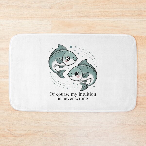 Item preview, Cute Pisces Zodiac Design – Of Course My Intuition Is Never Wrong designed and sold by Cool-cat-art.