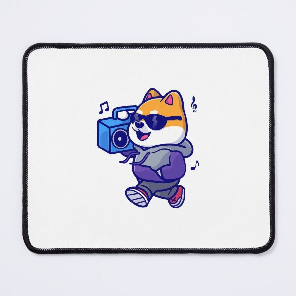 Item preview, Cool Shiba Inu Dog Walking with Boombox designed and sold by rchabnb.