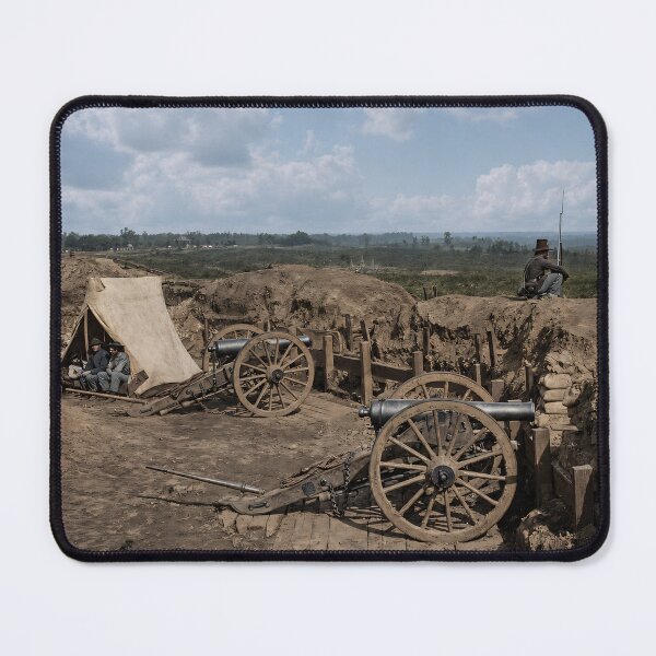 Item preview, Rebel Works in Front of Atlanta Georgia 1864 Colorized Civil War Photograph designed and sold by ValerieMakesIt!.