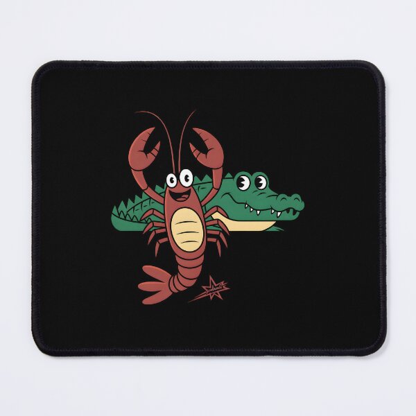 Item preview, Vintage Cartoon Lobster and Crocodile Retro Animation Style designed and sold by AbanoubStore.