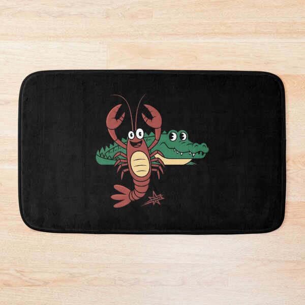 Item preview, Vintage Cartoon Lobster and Crocodile Retro Animation Style designed and sold by AbanoubStore.