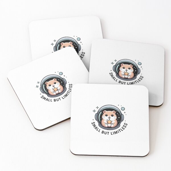 Item preview, Small But Limitless Space Hamster Cute Astronaut Cartoon Logo designed and sold by AbanoubStore.