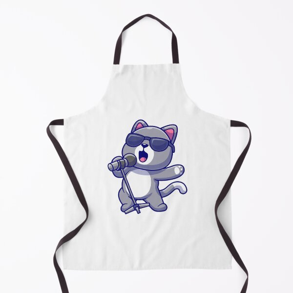 Item preview, Cool Rockstar Cat Singing with Microphone designed and sold by rchabnb.