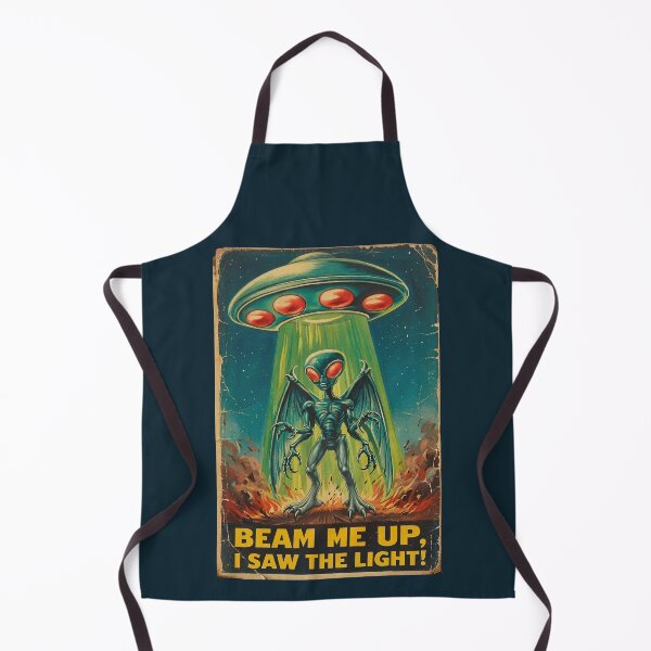Item preview, Vintage Winged Alien UFO Abduction designed and sold by Cosmic Cactus.
