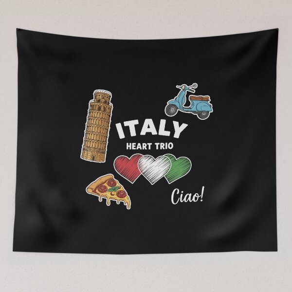 Item preview, Love Italy Heart Trio Italian Culture Heritage designed and sold by PopStars1993.
