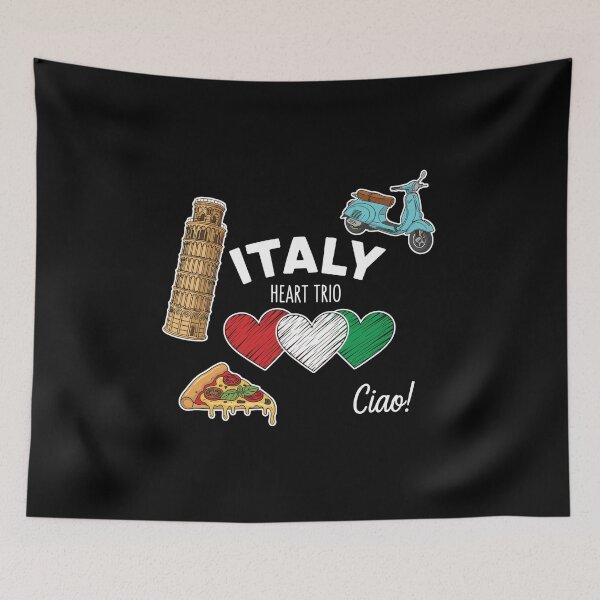 Item preview, Love Italy and Everything Italian Culture Heart Trio designed and sold by PopStars1993.