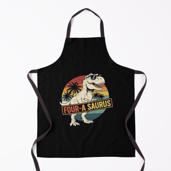 Item preview, Four a Saurus Birthday T Rex 4 Year Old Dino 4th Dinosaur designed and sold by PopStars1993.