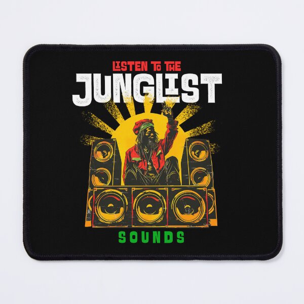 Item preview, JUNGLIST - Sound System Rasta (White)  designed and sold by Discothreadz.