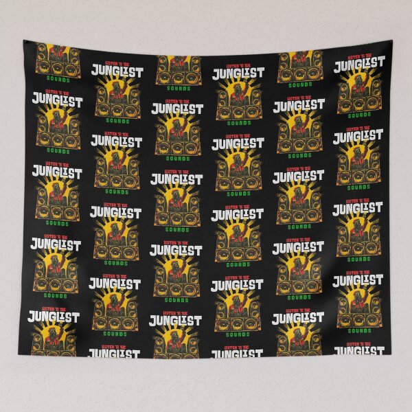 Item preview, JUNGLIST - Sound System Rasta (White)  designed and sold by Discothreadz.