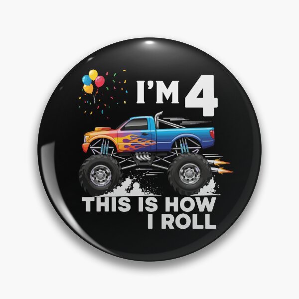 Item preview, 4 Year Old 4th Birthday Boy Monster Truck Car designed and sold by PopStars1993.