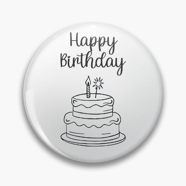 Item preview, Happy Birthday with cake designed and sold by DailyQuestPrint.